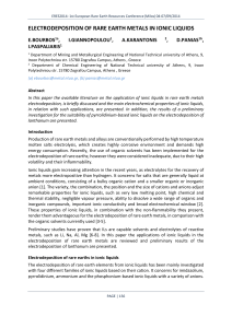 Electrodeposition of rare earth metals in ionic liquids