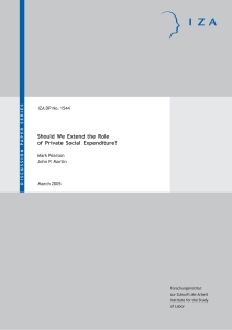 Should We Extend the Role of Private Social Expenditure?