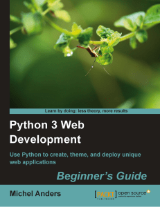 Python 3 Web Development Beginners Guide - 2011