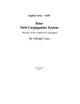 English Verbs -- ISBN Kaso Verb Conjugation System