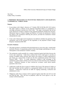 A proposed mechanism to incentivise permanent (non