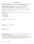 Primes and Composites Definitions: A Prime Number is a counting