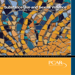 Substance Use and Sexual Violence