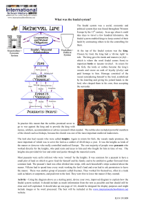 What was the feudal system?