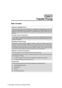 Transfer Pricing - ICAI Knowledge Gateway