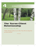 The Nurse-Client Relationship