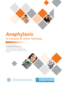 Anaphylaxis - Hamad Medical Corporation