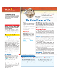The United States at War - HASTworldhistory9thgrade