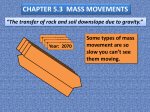 CHAPTER 5.3 MASS MOVEMENTS