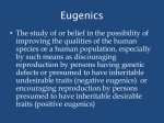 Eugenics - Fairview High School
