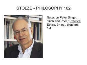 STOLZE - PHILOSOPHY 102