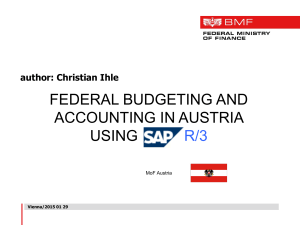 Federal Budgeting and Accounting in AUSTRIA, using