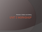 Unit 3 Workshop