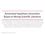 Automated Hypothesis Generation Based on Mining Scientific