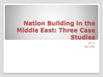 Nation Building in the Middle East: Three Case
