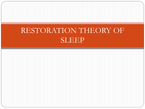 restoration theory of sleep