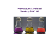 introduction into Analytical Chemistry