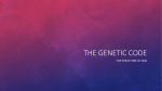 The Genetic Code