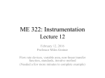 ME 322: Instrumentation Lecture 6