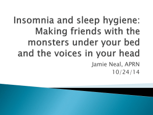 Sleep Hygiene