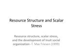 Resource Structure and Scalar Stress