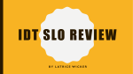IDT SLO Review - Mrs. Hosmer`s Website