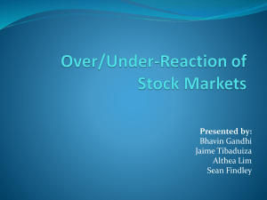 Over/Under-Reaction of Stock Markets