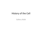 History of the Cell
