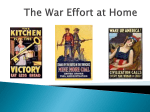 The War Effort at Home