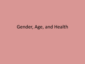 Chapter 11 Gender, Age, and Health