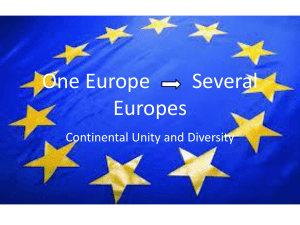 One Europe Several Europes