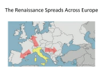 Spread of the Renaissance across Europe
