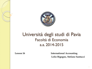 Università degli studi di Pavia Fa