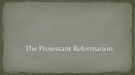 The Protestant Reformation