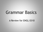 Grammar Basics - HCC Learning Web