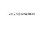Unit 7 Review Questions