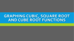 Graphing Cubic, Square Root and Cube Root Functions