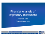 Financial Statement Analysis of Depository