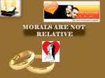 WHO DETERMINES MORALS - Harrodsburg Church of Christ