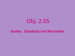 Grades and Standards