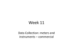Week 11 data collection meters and inst