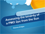 Assessing the binarity of a PMO 2pc from the Sun