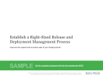 Establish a Right-Sized Release and Deployment Management