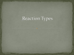 Reaction Types