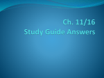 Ch. 11/16 Study Guide Answers