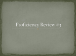 Proficiency Review #3
