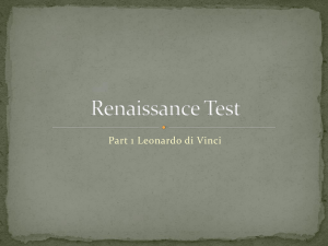 Renaissance Test Part 1
