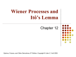 Wiener Processes and Ito`s Lemms