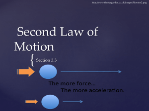 Second Law of Motion - St. Paul School | San Pablo, CA