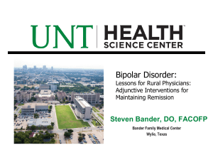 Bipolar Disorder - Steven Bander